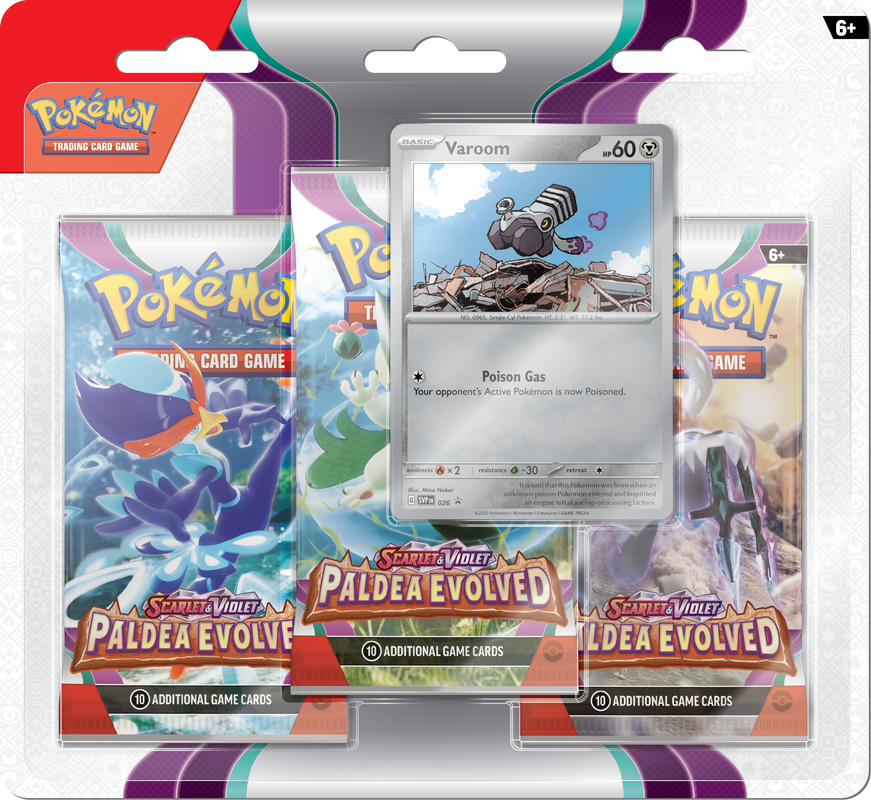 POKEMON SV2 PALDEA EVOLVED 3PK BLISTER