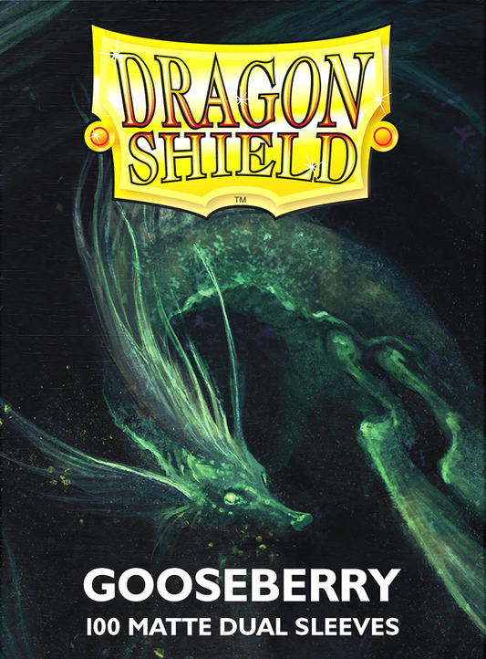 DRAGON SHIELD SLEEVES DUAL MATTE PASTELS GOOSEBERRY 100CT