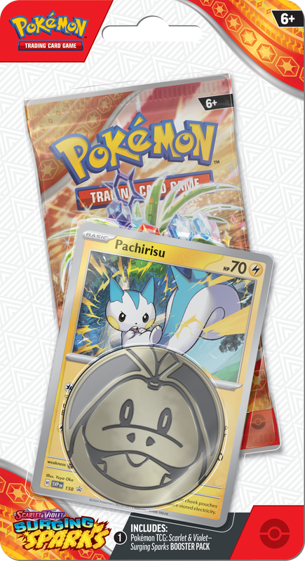 ***Pre-Order*** Pokémon TCG: Scarlet & Violet - Surging Sparks - Blister Pack - Single Booster - Pachirisu Promo Card