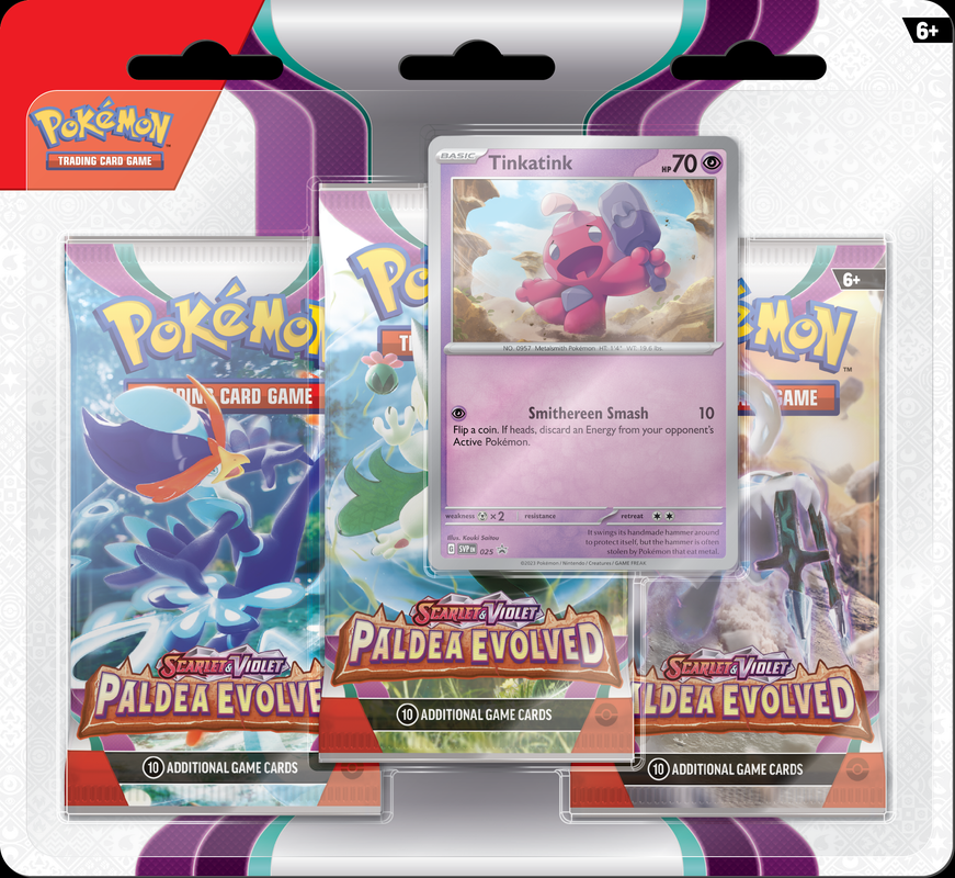 POKEMON SV2 PALDEA EVOLVED 3PK BLISTER