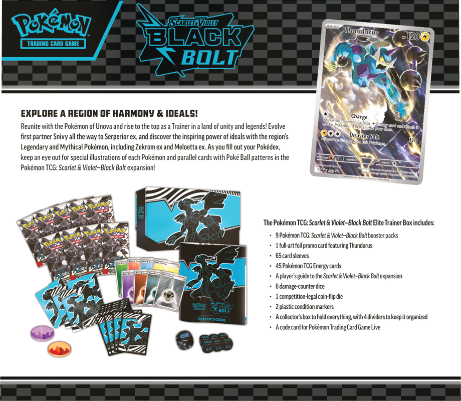 Pokemon Black Bolt Elite Trainer Box