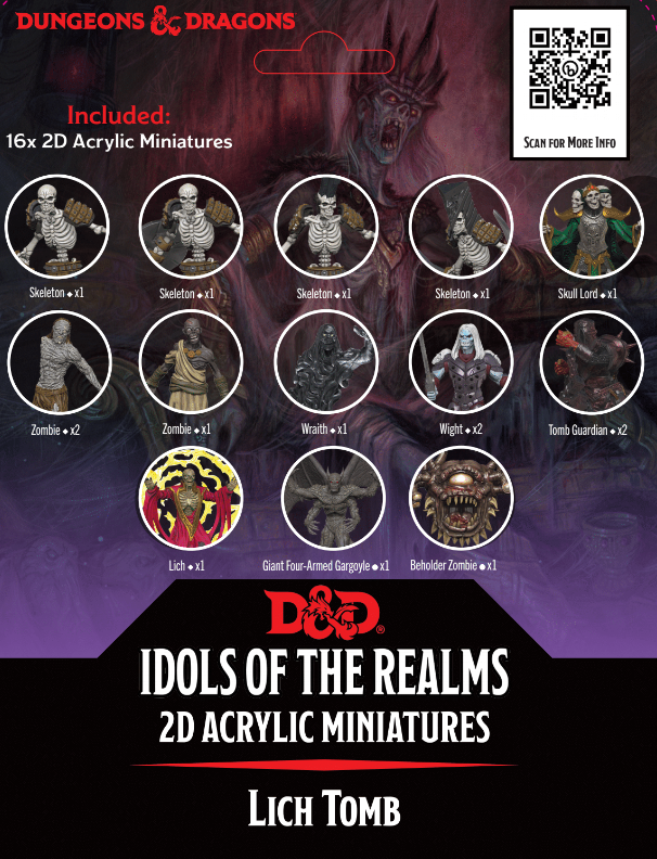 DND IDOLS 2D MINIS LICH TOMB