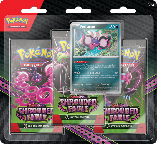 Pokemon Shrouded Fable 3 Pack Blister