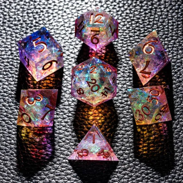 Nova Nebula - Sharp Edge Resin Dice Set