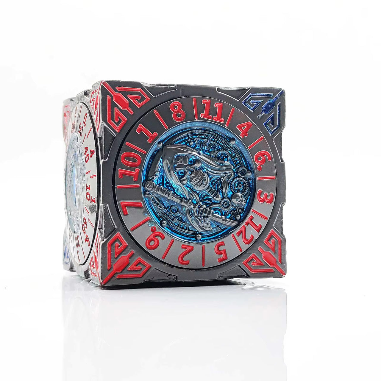 Polycube 7-in-1 Spinner Dice set - Blue & Red