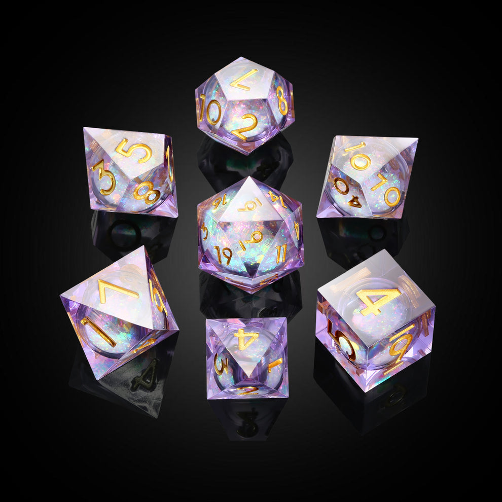 Moonblush - Irisdescent Liquid Core Dice Set