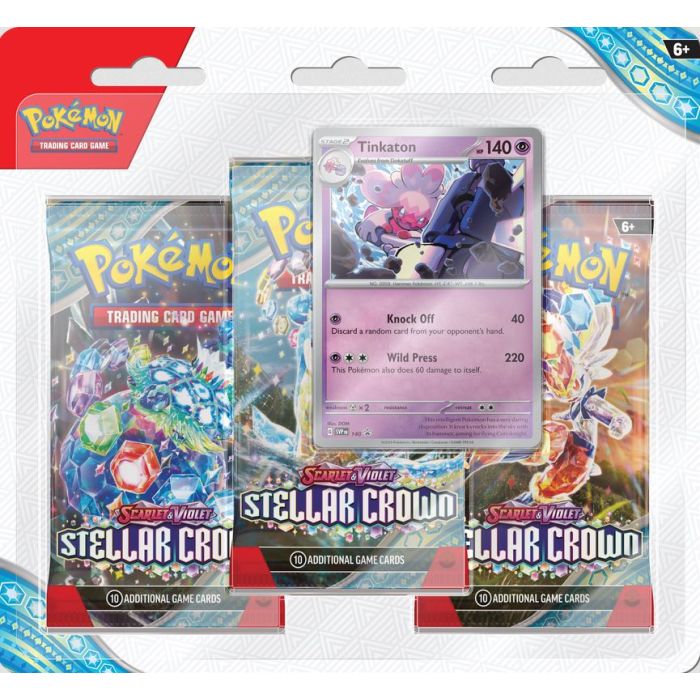 Pokémon TCG: Scarlet & Violet: Stellar Crown - 3-Pack Blister