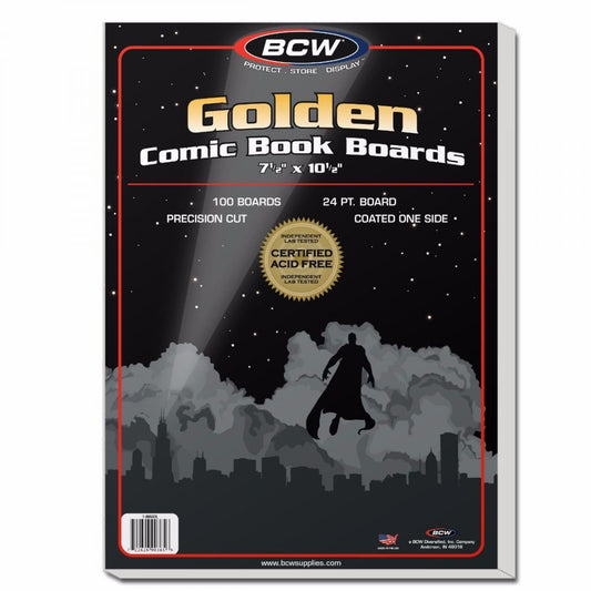 Golden Comic Backing Boards - Comic Supplies - The Hooded Goblin