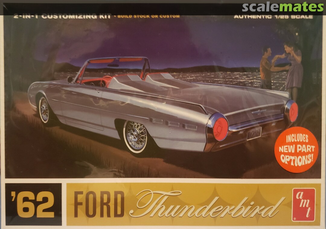 AMT 2-IN-1 CUSTOMIZING KIT BUILD STOCK OR CUSTOM '62 FORD Thunderbird INCLUDES NEW PART OPTIONS!