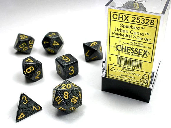 Chessex Speckled 7-Die Set Urban Camo