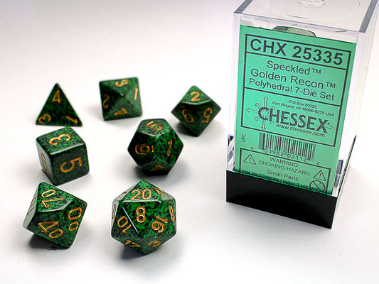 Chessex Speckled 7-Die Set Golden Recon