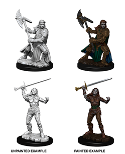D&D Nolzurs Marvelous Unpainted Miniatures: Wave 7: Half-Orc Female Fighter - Roleplaying Games - The Hooded Goblin