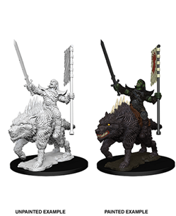 Pathfinder Deep Cuts: Orc On Dire Wolf - Roleplaying Games - The Hooded Goblin