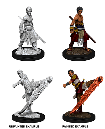 Dnd Unpainted Minis Wv10 Male Half-Elf Monk - Roleplaying Games - The Hooded Goblin