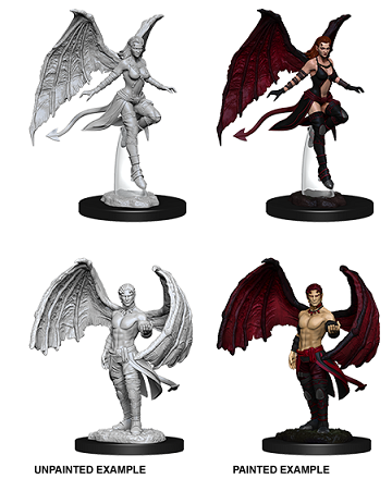 Dnd Unpainted Minis Wv10 Succubus And  Incubus - Roleplaying Games - The Hooded Goblin