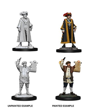 Wizkids Unpainted Minis Wv10 Mayor And Town Crier - Roleplaying Games - The Hooded Goblin