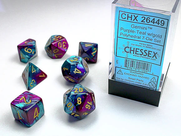 Chessex Dice 7-Die Sets: Gemini