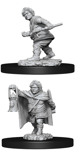 Dungeons & Dragons Nolzur’S Marvelous Miniatures: Male Halfling Rogue - Roleplaying Games - The Hooded Goblin