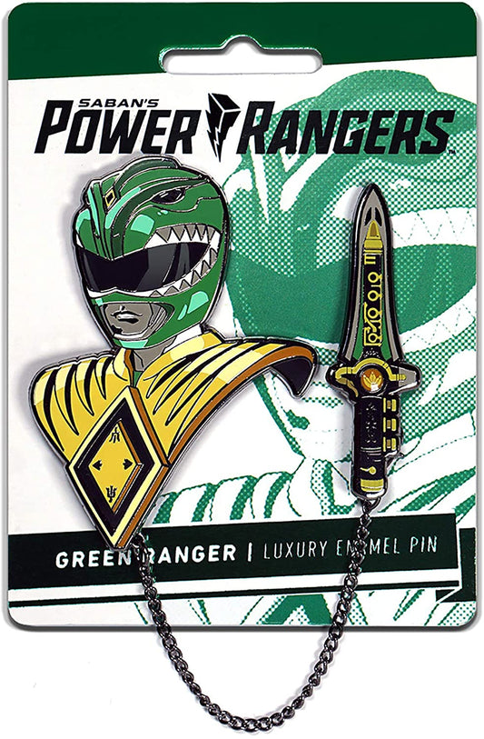 Power Rangers Green Ranger Luxory Enamel Icon Pin - Pin - The Hooded Goblin