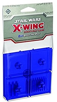 X-Wing Bases And Pegs Blue - X-Wing - The Hooded Goblin