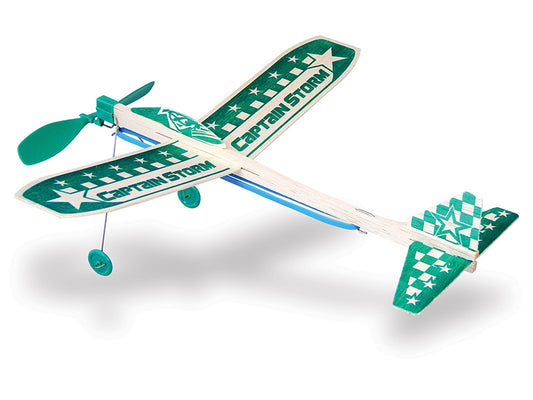 Captain Storm Motorplane Balsa Wood Glider