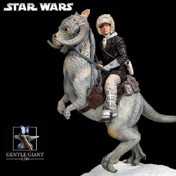 Star wars statue Han Solo on TaunTaun Gentle Giant