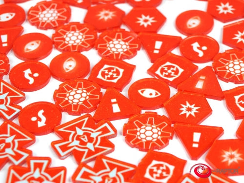 E-Raptor X-Wing Complete Tokens Set orange - Tokens - The Hooded Goblin