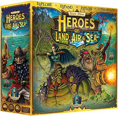 Heroes of Land Air and Sea - Board Game - The Hooded Goblin