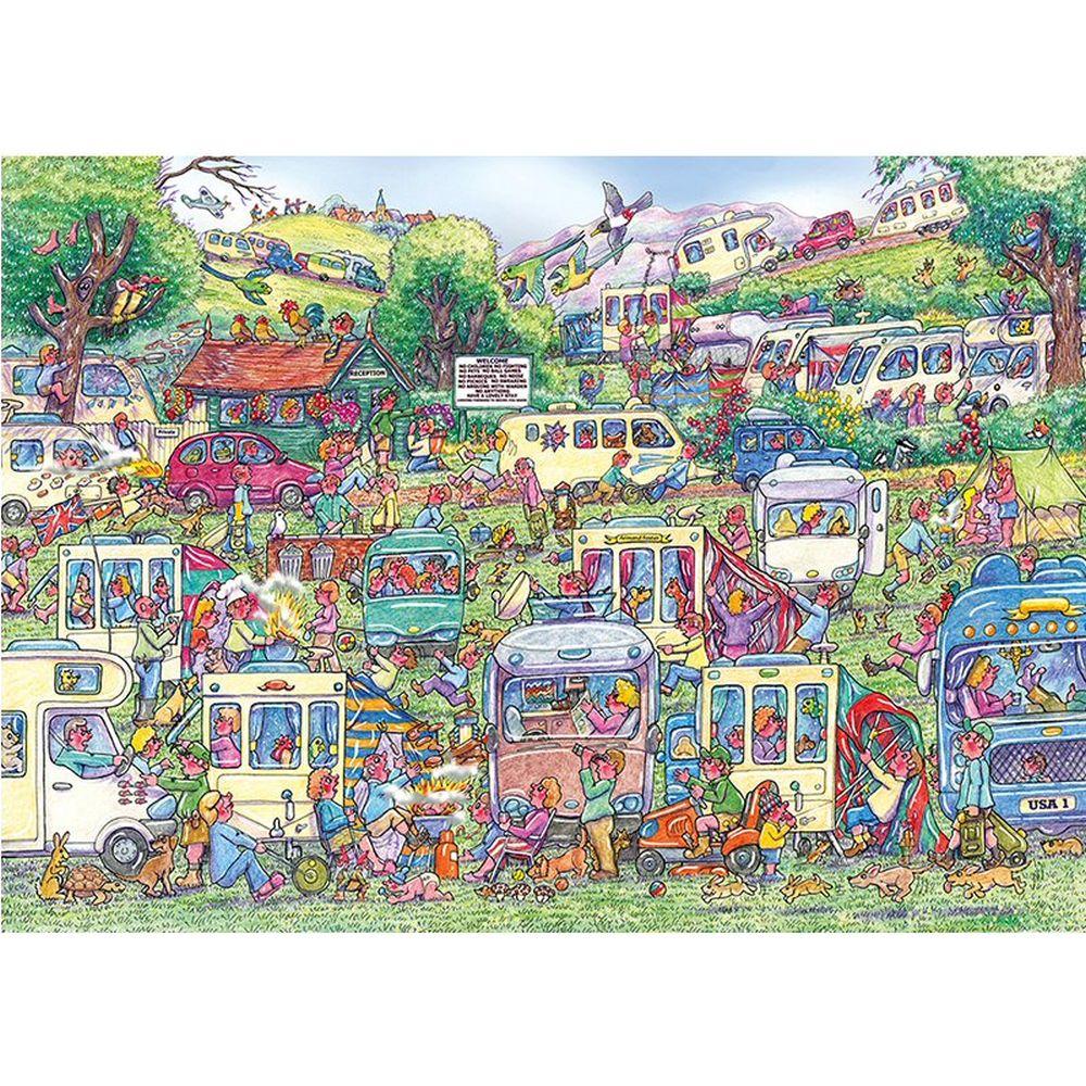 Caravan Chaos - 1000Pc Jigsaw Puzzle By Gibson - Puzzle - The Hooded Goblin