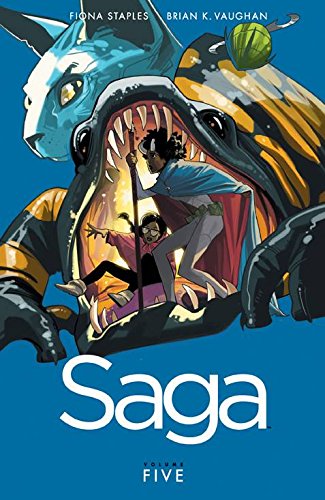 Saga, Vol. 5 Paperback - Graphic Novel - The Hooded Goblin