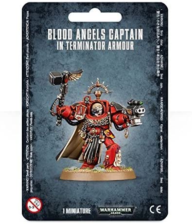 Blood Angels Captain In Terminator Armour - Warhammer: 40k - The Hooded Goblin