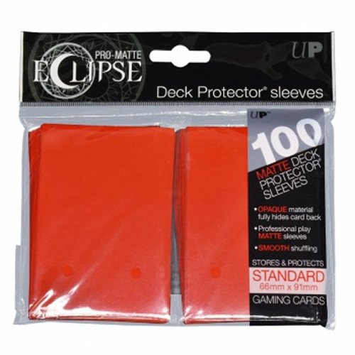 Red Ultra Pro Eclipse 100Ct Pro Matte - Card Game Supplies - The Hooded Goblin