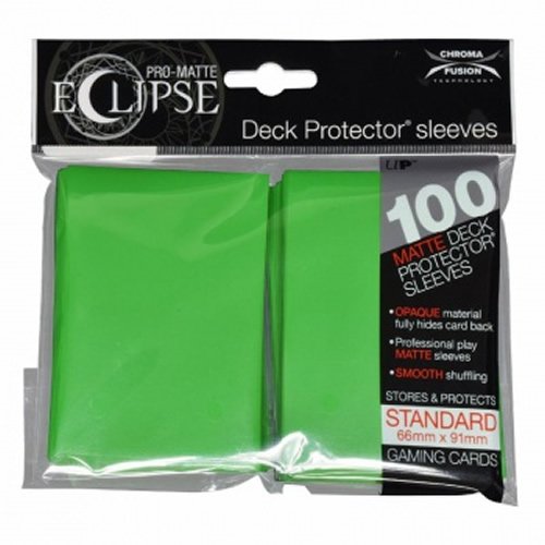 Light Green Sleeves - Ultra Pro Eclipse 100Ct Pro Matte - Card Game Supplies - The Hooded Goblin