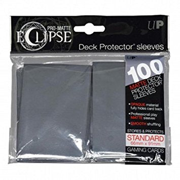 Grey Sleeves - Ultra Pro Eclipse 100Ct Pro Matte - Card Game Supplies - The Hooded Goblin