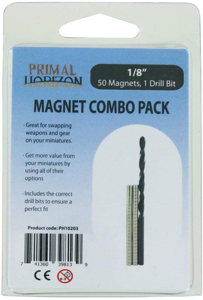 Primal Horizon: 1/8 Magnets Combo Pack - Rare Earth Magnets - The Hooded Goblin