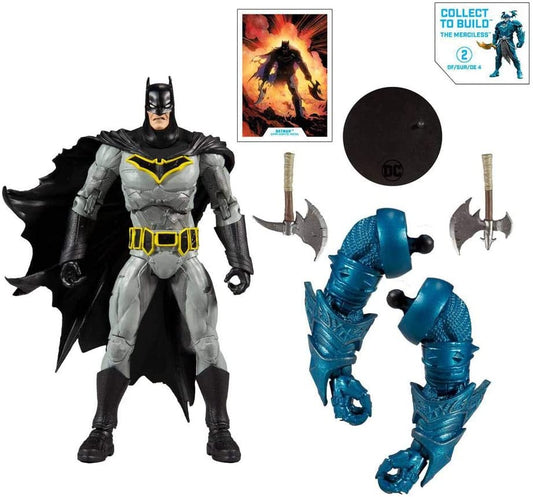 Mcfarlane Toys - Dc Multiverse - Batman (Dark Nights: Metal) Action Figure With Build-A Parts For 'The Merciless' Figure - Action Figure - The Hooded Goblin