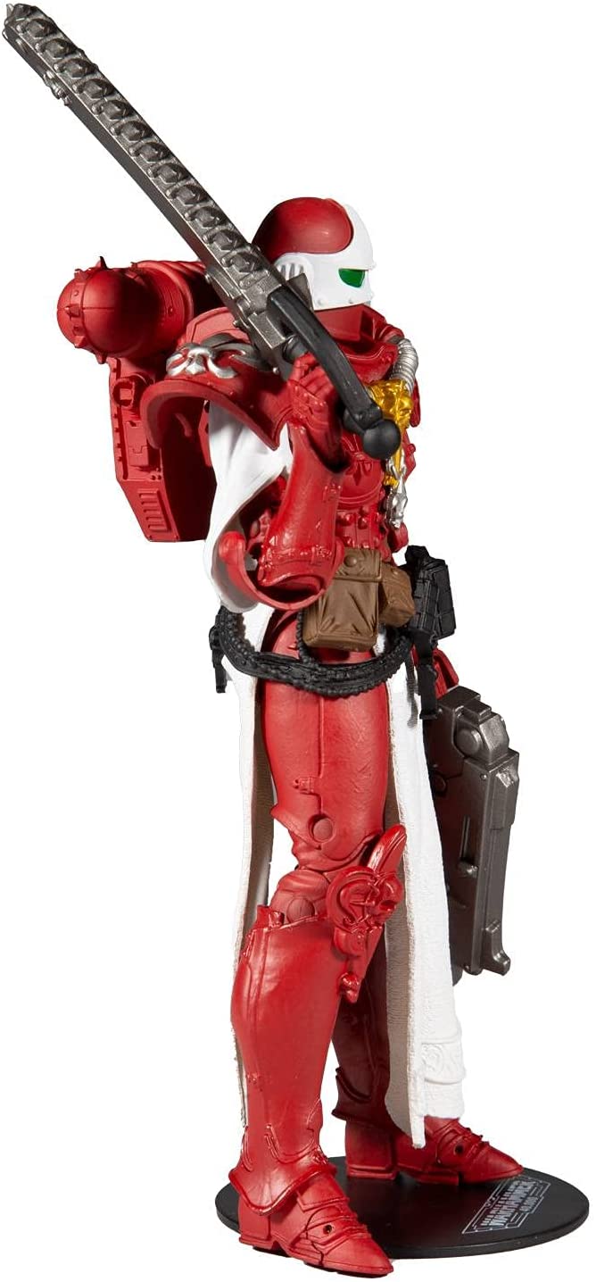 McFarlane Toys - Warhammer 40,000 - Adepta Sororitas Battle Sister (The Order of The Bloody Rose) 7" Action Figure, Multicolor