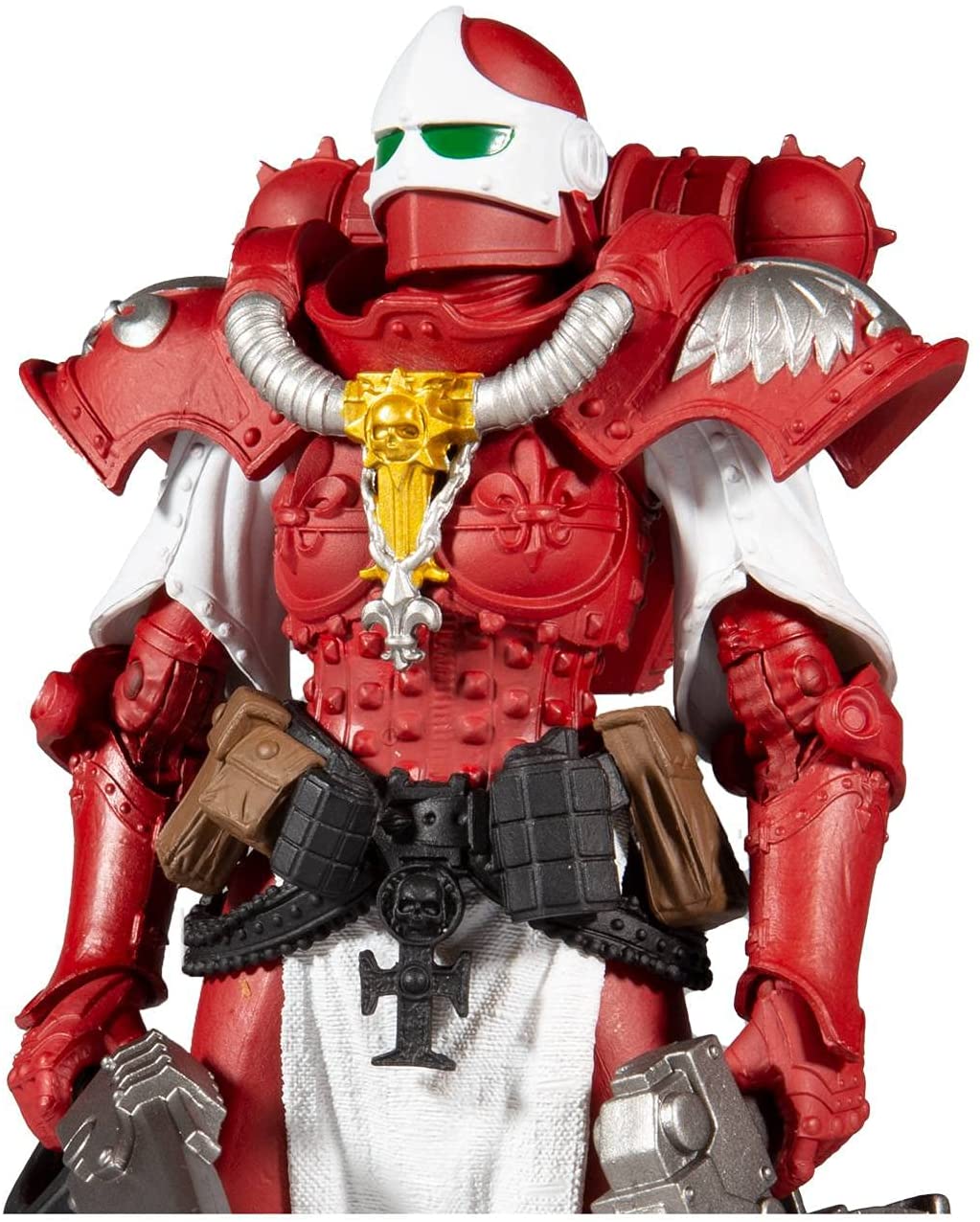 McFarlane Toys - Warhammer 40,000 - Adepta Sororitas Battle Sister (The Order of The Bloody Rose) 7" Action Figure, Multicolor