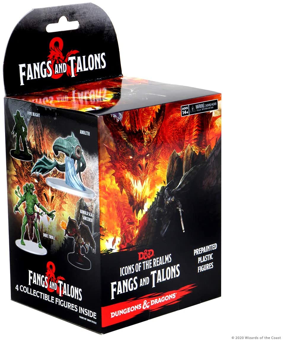 Wizkids D&D Icons Of The Realms Miniatures: Fangs And Talons Individual Booster - Roleplaying Games - The Hooded Goblin