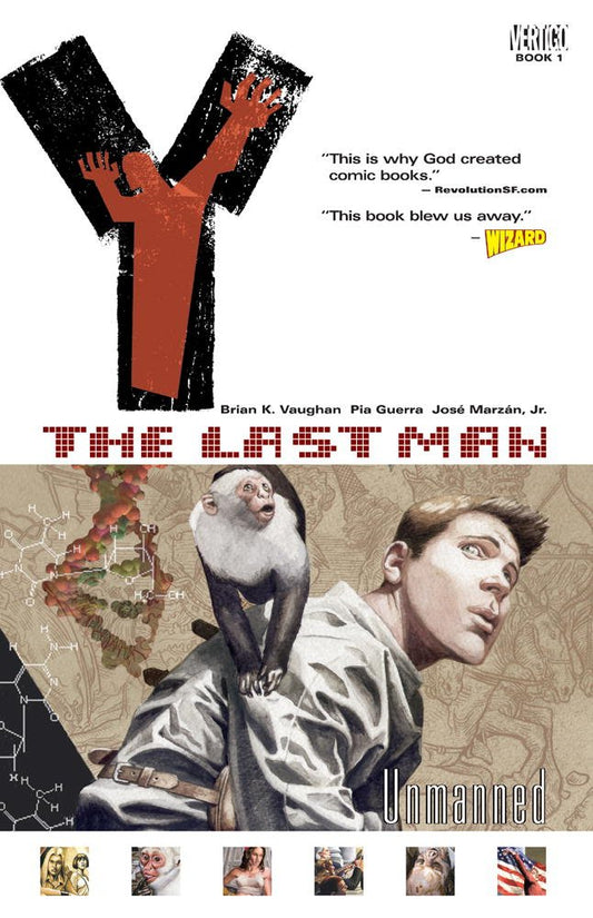 Y: The Last Man, Vol. 1: Unmanned Paperback - Graphic Novel - The Hooded Goblin