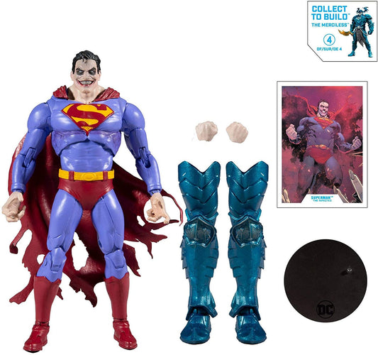 Mcfarlane Toys - Dc Multiverse - Superman (The Infected) Action Figure With Build-A Parts For 'The Merciless' Figure - Action Figure - The Hooded Goblin