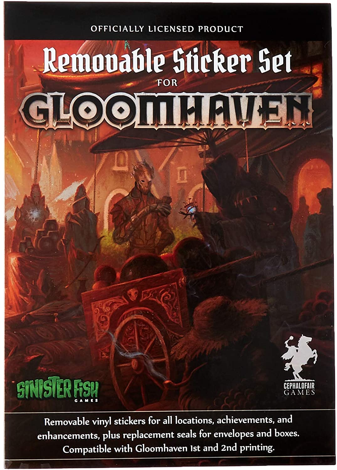 Gloomhaven Removable Sticker Set - Board Game - The Hooded Goblin