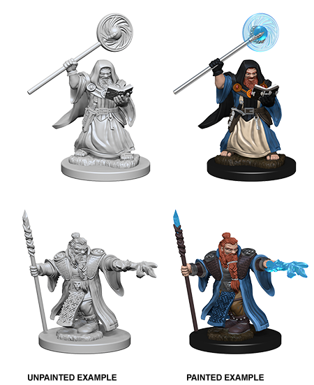 Dnd Unpainted Minis Wv 1 Dwarf Male Wizard (144) - Dungeons and Dragons - The Hooded Goblin