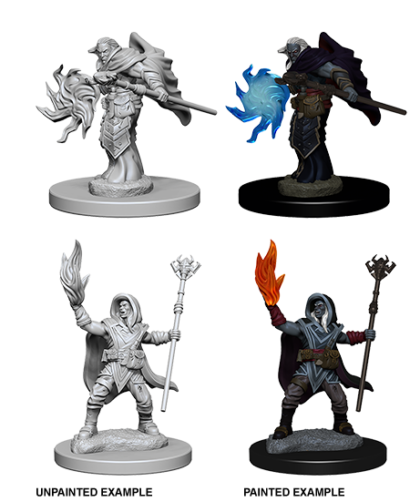D&D Nolzur'S Marvelous Unpainted Miniatures: Elf Male Wizard (2) - Roleplaying Games - The Hooded Goblin