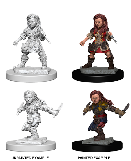 Dnd Unpainted Minis Wv 1 Halfling Female Rogue - Dungeons and Dragons - The Hooded Goblin