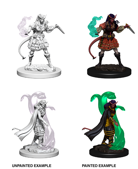 D&D Nolzur'S Marvelous Unpainted Miniatures: Tiefling Female Sorcerer (2) - Roleplaying Games - The Hooded Goblin