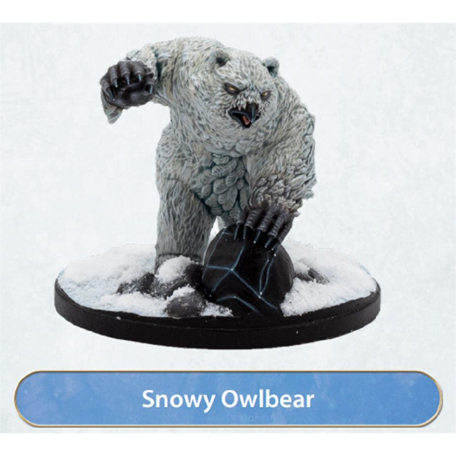 Dungeons & Dragons: Icewind Dale: Rime Of The Frostmaiden Mini - Snowy Owlbear - Miniature - The Hooded Goblin