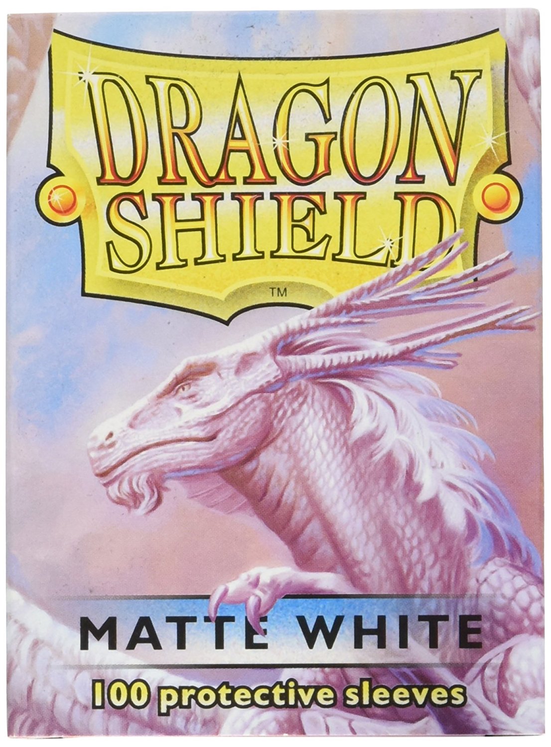 Dragon Shield Sleeves:  Matte White (100 Count) - Card Supplies - The Hooded Goblin