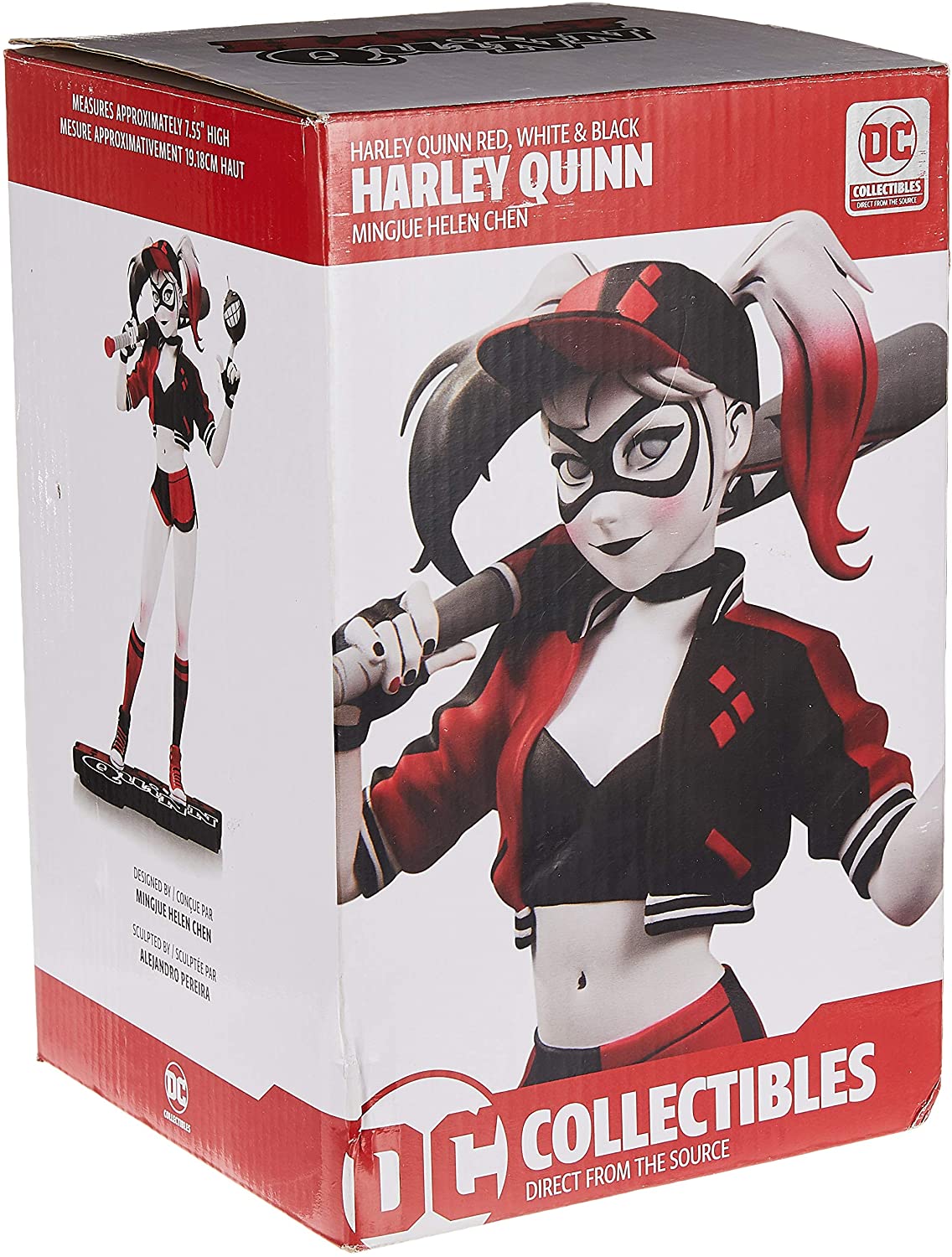 Dc Collectibles Harley Quinn Red, White & Black: Harley Quinn By Mingjue Helen Chen Resin Statue - Statue - The Hooded Goblin