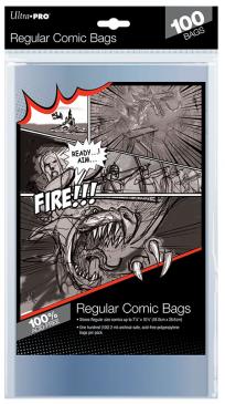 Ultra Pro Regular Sized Comic Bags - Comic Supplies - The Hooded Goblin